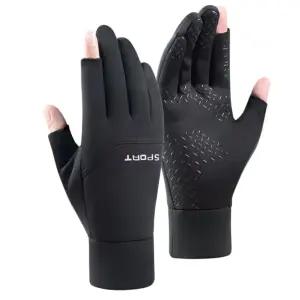 겨울 오토바이장갑 바이크장갑 방한 핑거 오픈 터치 스포츠 배달 낚시 2컷