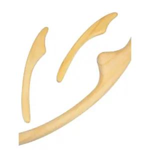 편백나무 괄사 얼굴 등 미용 경락 안마기 지압 바디