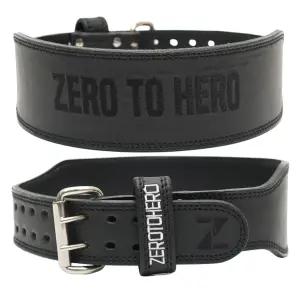 제로투히어로 헬스 벨트 허리보호대 프리미엄 가죽 리프팅벨트 Black