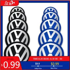 폭스바겐 VW용 휠 캡 4개 세트 70mm 80mm 90mm 100mm 120mm 자동차 엠블럼 휠 센터 커버 배지 스티커 캡 데