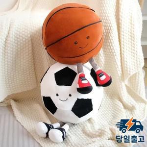 cm 축구 인형 플러시 장난감 창의적인 베개 애완 동물 공 개와 고양이 대화형