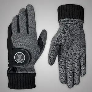 남성 기모 골프 장갑 방한 플리스 라운딩 남성 겨울 골프 장갑 양손 그레이 스포츠 따뜻한 용품