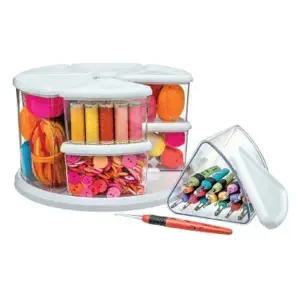 [하프클럽/]회전형 수납정리함 정리장소 정리함 소품 수납함