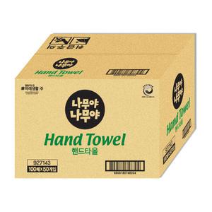 나무야나무야 핸드타올, 100매, 50입, 1개