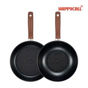 해피콜 에브리쿡 다이아몬드 IH 인덕션 후라이팬 2종세트 28팬+28웍(아몬드베이지)