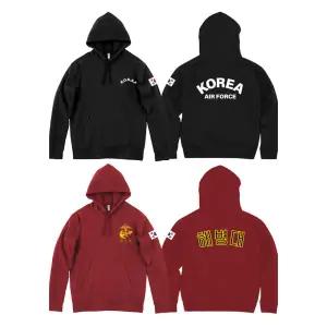 [노멀쉐이크]ROKA 기모 로카후드티 육군 해군 공군 해병대 프린트스타 NSSTT0289_NMS