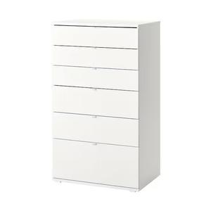 이케아 VIHALS 비할스 6칸 서랍장 70x47x125cm 6단서랍 옷장 수납장 의류보관 드레스룸 침실가구