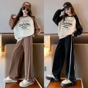 [삐삐네옷가게] 여아 주니어 캘리와일드 맨투맨 초등학생 겨울 트레이닝 상하