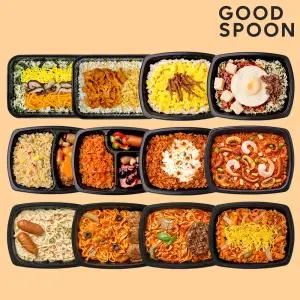 굿스푼 저당 식단 맛보기 12종 9팩/12팩 세트 간편 도시락 잡곡 곤약밥