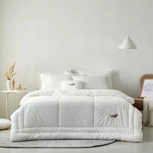 극세사 레고 화이트[8온스] 슈퍼싱글 퀸 킹세트[퀼트이불+패드+베개커버]