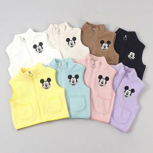 유아 아동 키즈 어린이 뽀글이 양털 후리스 집업 조끼