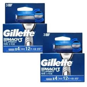 질레트 마하3 터보 NEW 면도날 8입