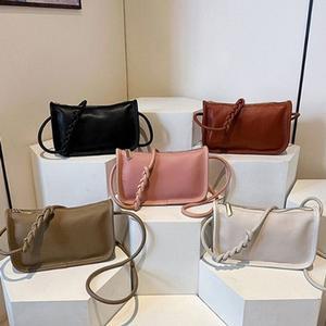 명품 소가죽가방 꼬임 스트랩 크로스백 가죽가방