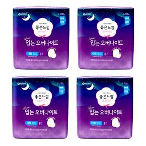 좋은느낌 New 입는 오버나이트 대형 8매X4팩 여성 입는 팬티형 생리대
