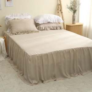 롱프릴 홑겹 침대패드 침대커버 덮개 매트리스 패드 매트리스커버 슈퍼싱글매트리스커버