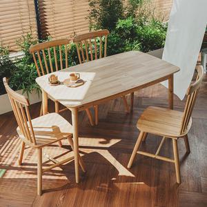 동서가구 로든 고무나무 원목 4인 식탁세트 DF926721