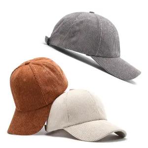 1+1 베이직 코듀로이 골덴 무지 볼캡 야구모자 캡 모자