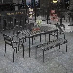야외 철제 테이블 의자 세트 테라스 정원 휴식용 티테이블 조합