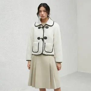 [LAP](김해점)뽀글이 숏더플코트(퀼팅안감) AR4MZA62