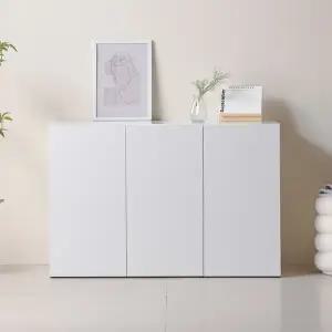 [히트가구] L3147 화이트 다용도 수납장 1200 1color (착불)