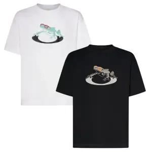 [오클리] 반팔 티셔츠 프로그 블랙 화이트 FROG ICON FOA407661