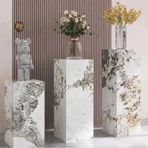 대리석 진열대 스탠드 미술품 정리대 옷가게 견본 진열장