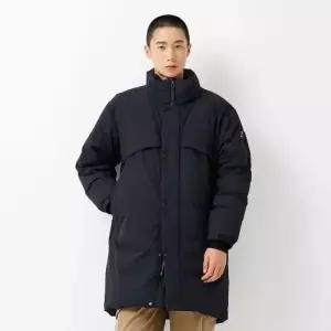 컬럼비아 남성 빅토리아 루프 롱 다운 자켓 블랙