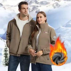 겨울 남자 노르웨이 두꺼운 뽀글이 집업 하이넥 폴라플리스 후리스 자켓 점퍼뽀이 남성