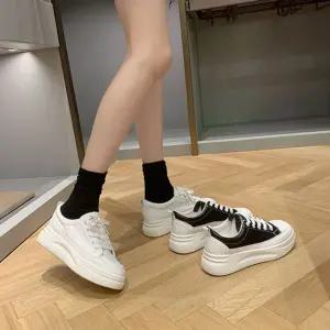 슬립온 통굽스니커즈 키높이운동화 여성 2컬러 단화 스니커즈 운동화 다우리협력업체02