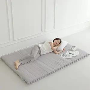 탄탄한 3단 매트리스 허리에 좋은 접이식 요매트 더블/이불매트/이불바닥패드/바닥이불/바닥용이불/두꺼운