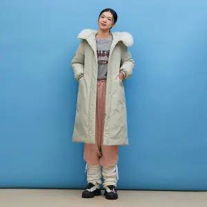 [LAP](강남점)(웰론)탈착 퍼 벨티드 롱패딩 AQ4PDA70