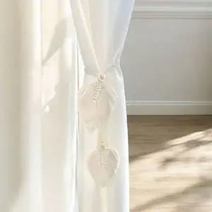 [알티피아]내추럴 보헤미안 커튼 타이 커튼타이백 나뭇잎형 1P