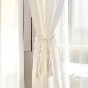 [알티피아]내추럴 보헤미안 커튼 타이 커튼타이백 로프형 1P
