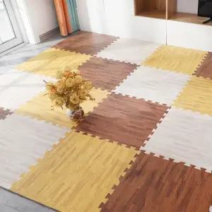 우드패턴 조립매트 16개/숫자퍼즐/퍼즐매트/놀이집/플레이집/낚시놀이/방수놀이/풀장/아기매트/자동차놀이