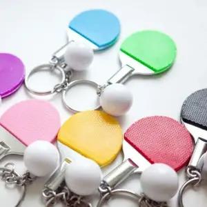 [하프클럽/]미니어쳐 데이 탁구 라켓 기본 탁구대 키링 (동호회