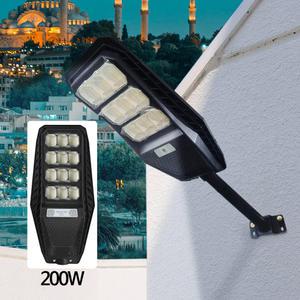 태양광 부착형 가로등 (200w 감지일체형 블랙)/리모컨작동/동작감지 모션 센서등 벽등 벽부등 농막 농장 펜션 전원주택 골목입구 시골길 외진곳 야외조명