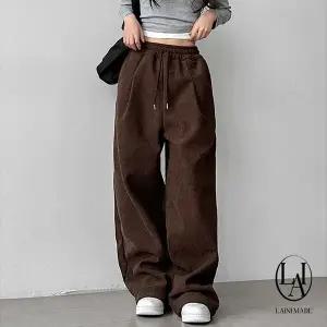 [하프클럽/]자체제작 기모 코듀로이 핀턱 투웨이 트레이닝 팬츠 mb-8023c