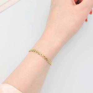 써지컬 체인 팔찌 심플 학생 커플 팔찌 변색적은 공용 팔찌 2컬러