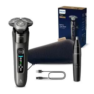 [필립스] i9000 시리즈 전기면도기 다크 슬레이트 X9002/05+코털트리머 NT1620/15