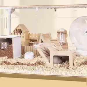 투명 햄스터 케이지 고슴도치 럭셔리 아크릴 세트 리빙박스