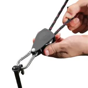 로프라쳇 타프 텐트 스트링 스토퍼 1/4 텐트스트링 스트링스토퍼 라쳇 라챗