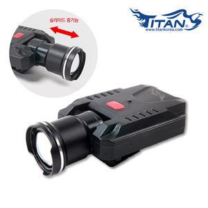 타이탄 프리미엄 줌 캡라이트 ZC7 충전식 후레쉬 광원조절