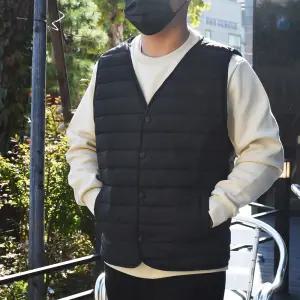 국내 자체제작 빅사이즈 남여공용 경량 패딩조끼 M~3XL