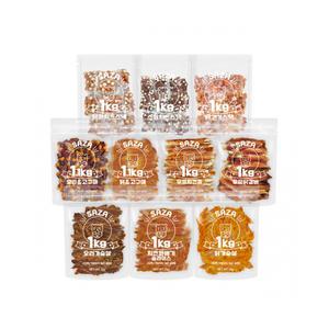 사자 대용량 1kg 실속형 강아지 사사미 육포 간식