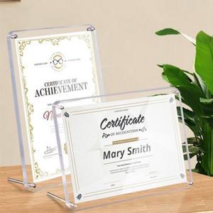 A4 투명 아크릴 상장 액자 틀 프레임 아크릴 액자 사진 메뉴판 안내판 상장 투명 사업자등록증