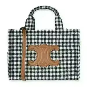 디몬트 셀린느 여성 타이스 트리옹프 스몰 토트백(블랙/화이트) 199162FYQ 38AW