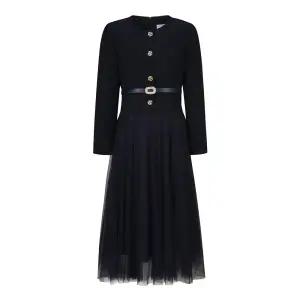 [롯데백화점]베스띠벨리 트위드 블록 튤 롱원피스 BJOAI7527