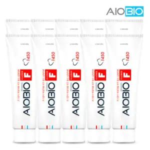 [치과전용] 아이오바이오 F 치약 충치전문 1450ppm 기능성 고불소 치약 100g 10개