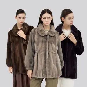 대동모피 SAGA 휘메일 풀스킨 밍크 코트(유색)