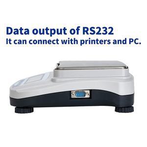 2kg 고정밀 실험실 저울 디지털 보석 지원 RS232C 인터페이스 연결 프린터 컴퓨터 데이터 출력